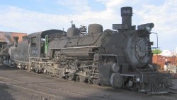 Steam train.